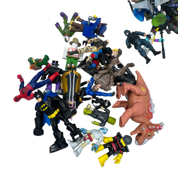 Mixed Action Figure Loose Collectible Toys Assorted Characters Heroes Lot of 53 - Picture 2 of 7